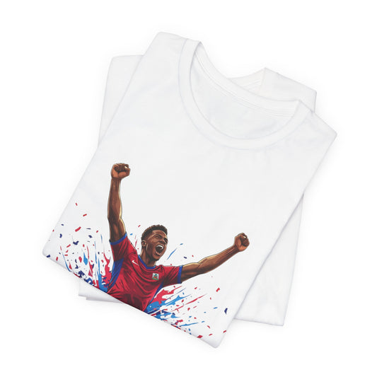 Soccer Celebration Tee — "Grenadye Alassooo!" Graphic Football Fan Shirt