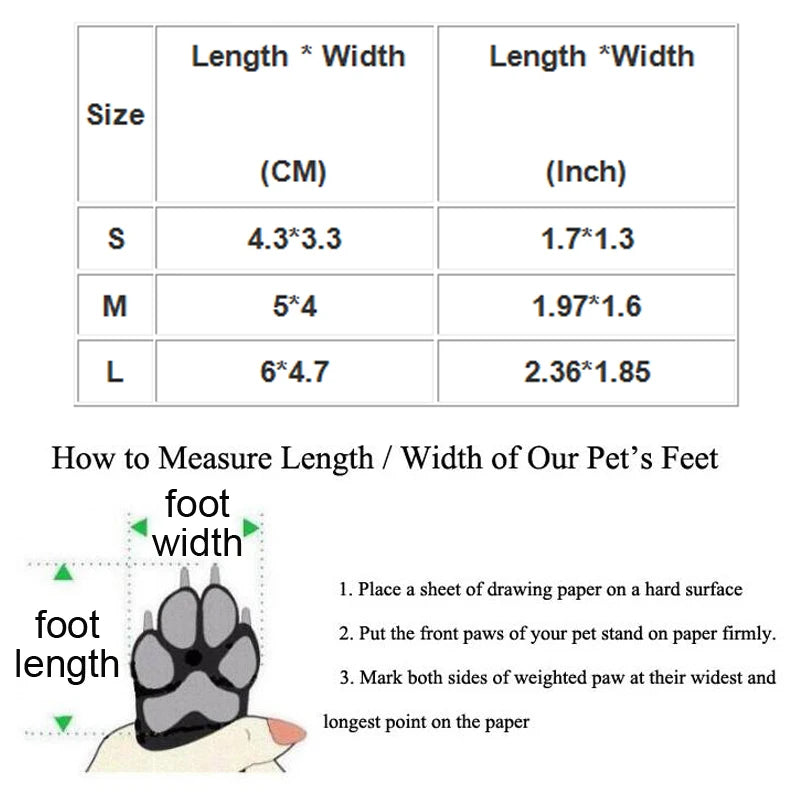 4pcs Waterproof Dog Shoes – Anti-Slip Boots for Small Dogs & Cats (Rain & Snow Protection)
