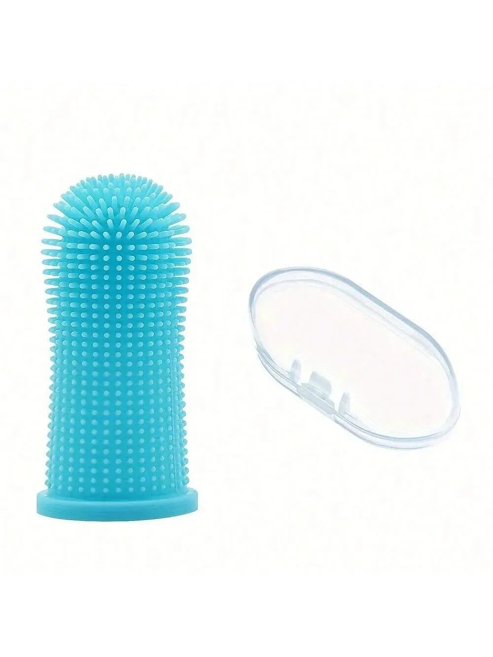 Silicone Pet Finger Toothbrush – Gentle Dental Cleaning for Dogs & Cats
