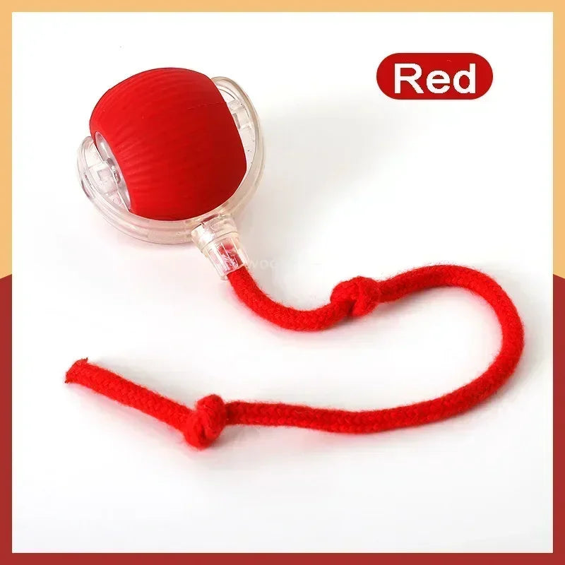 Rechargeable Smart Rolling Ball – Interactive Electric Toy for Cats & Small Dogs (Simulated Tail)