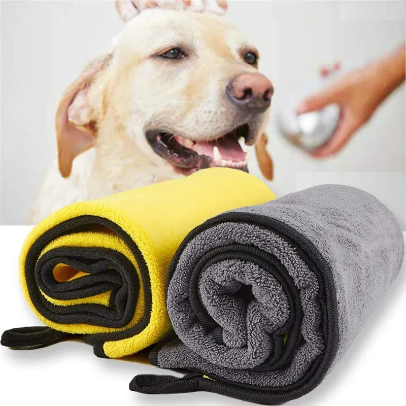 Pet Bath Towel – Soft Microfiber Quick-Dry Towel for Dogs & Cats (Highly Absorbent)