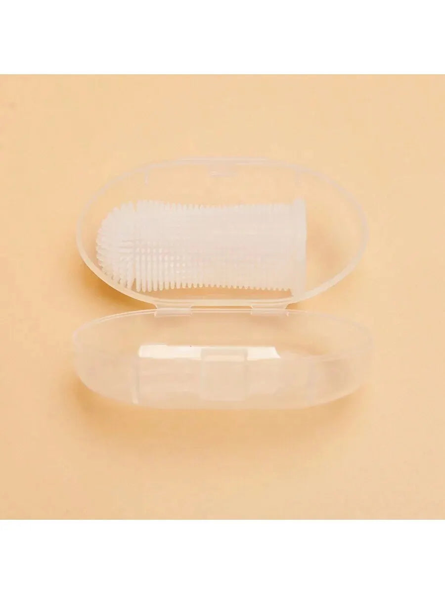 Silicone Pet Finger Toothbrush – Gentle Dental Cleaning for Dogs & Cats
