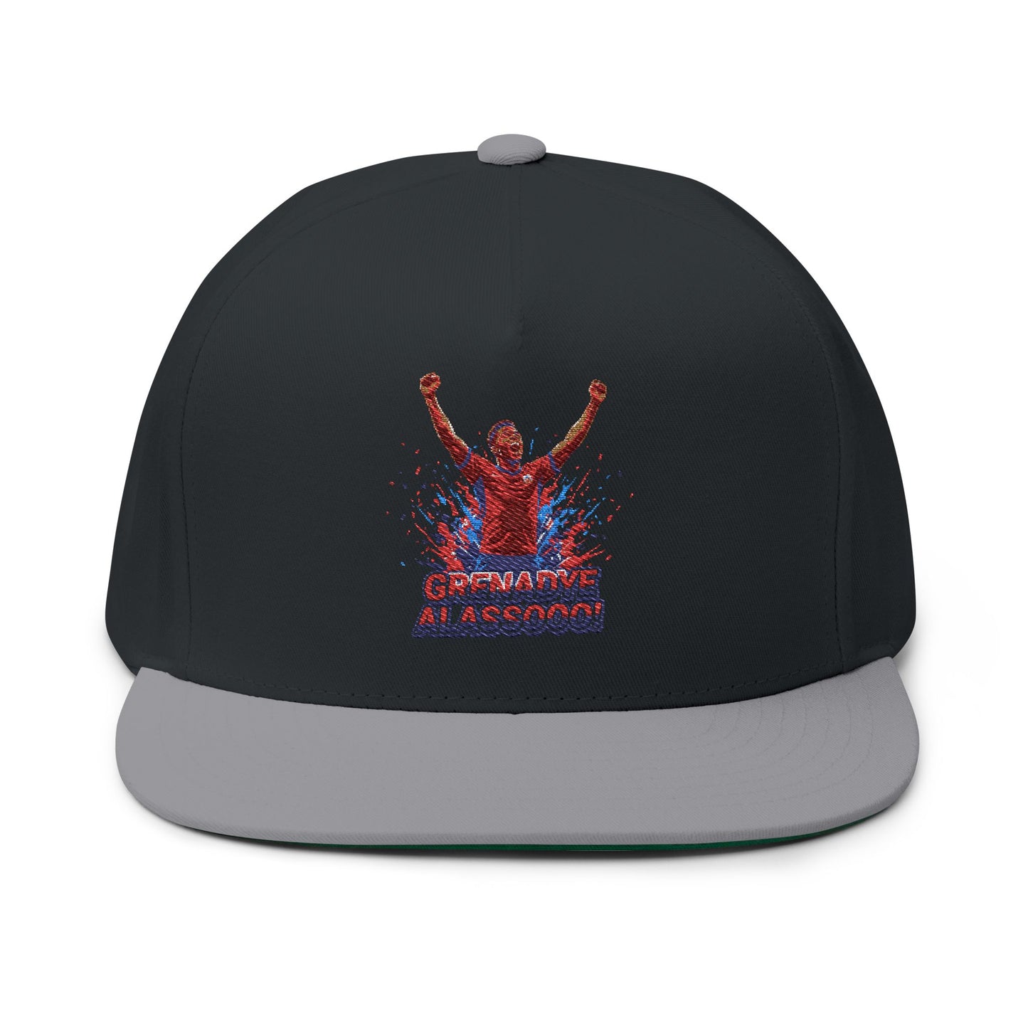 Champion Fan Flat Bill Cap — 'Grenadye Alassooo'
