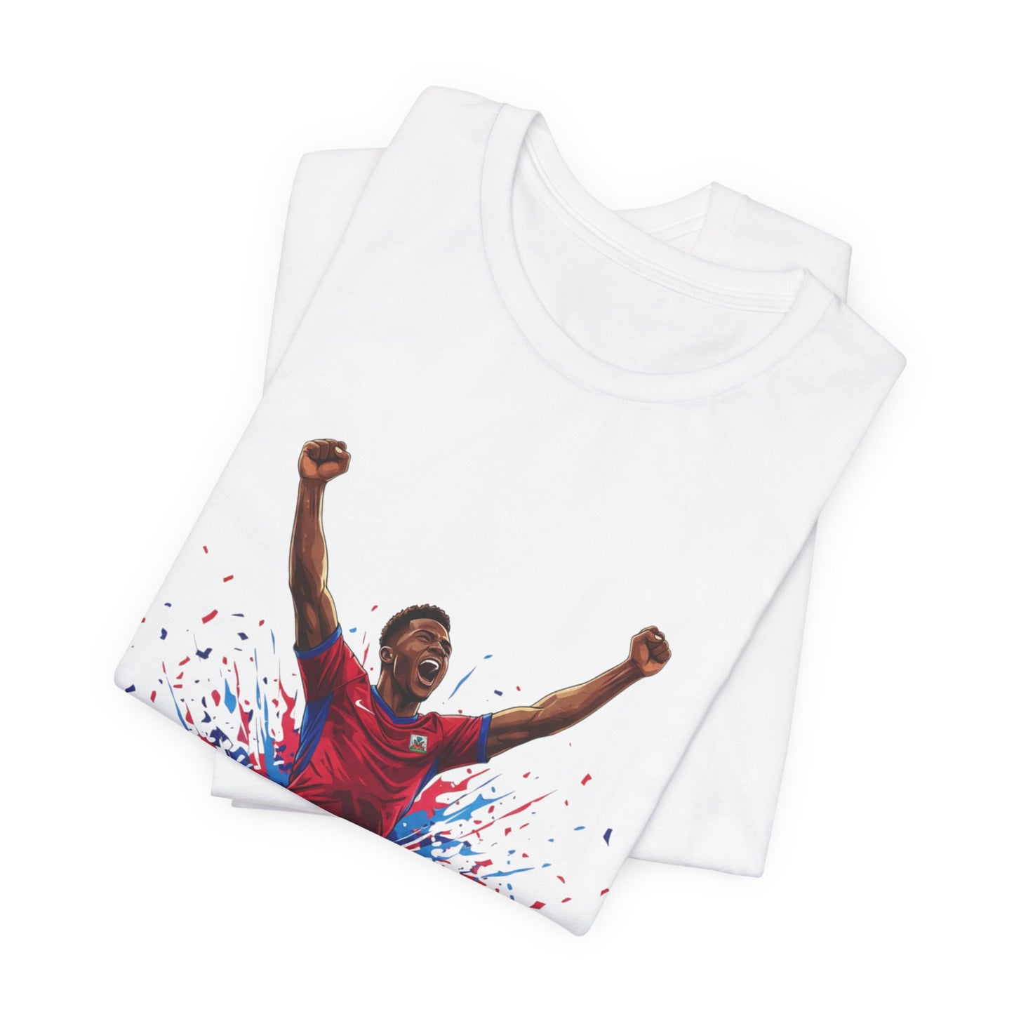 Soccer Celebration Tee — "Grenadye Alassooo!" Graphic Football Fan Shirt