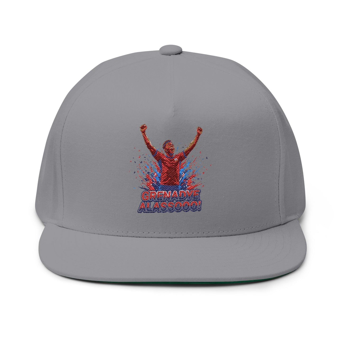 Champion Fan Flat Bill Cap — 'Grenadye Alassooo'