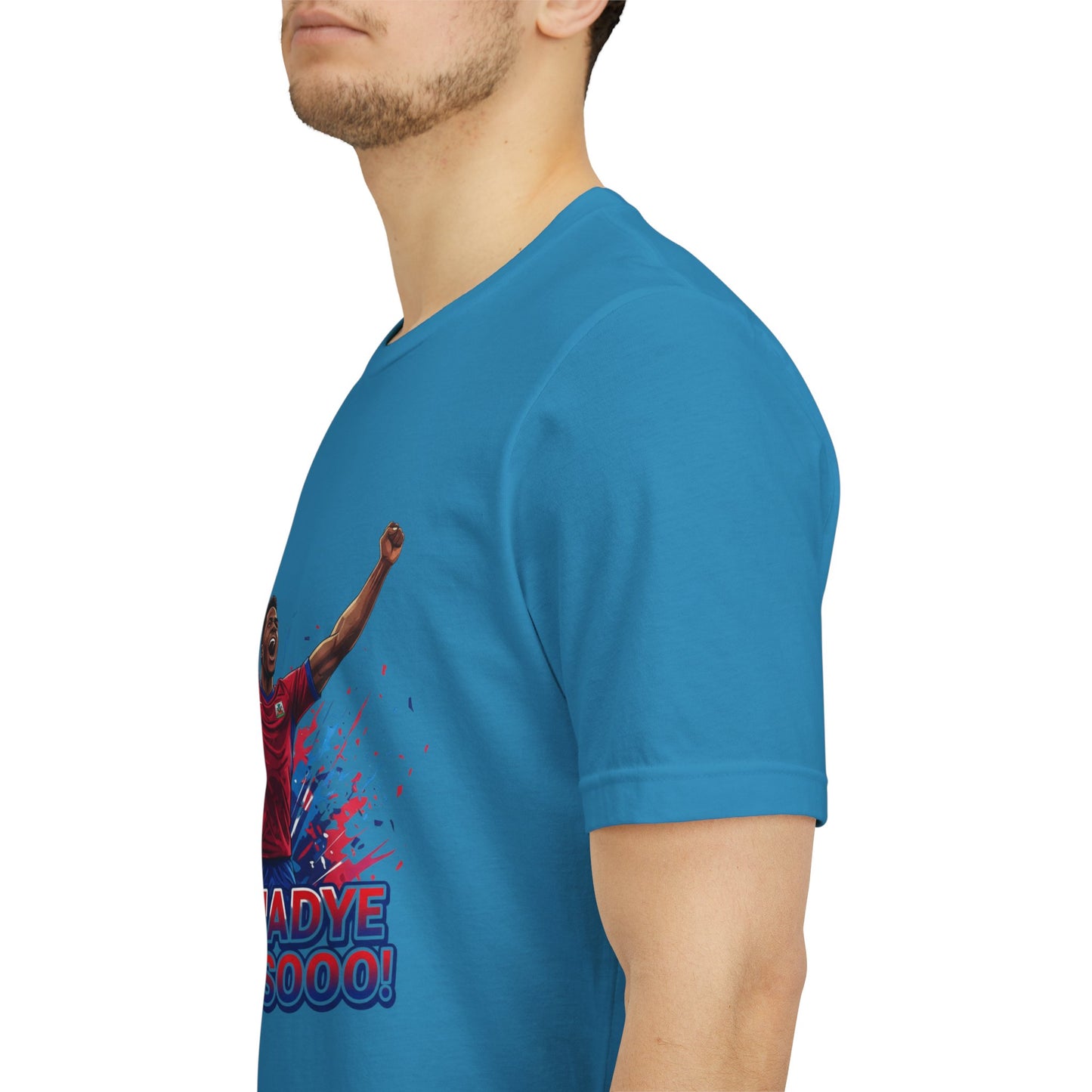 Soccer Celebration Tee — "Grenadye Alassooo!" Graphic Football Fan Shirt