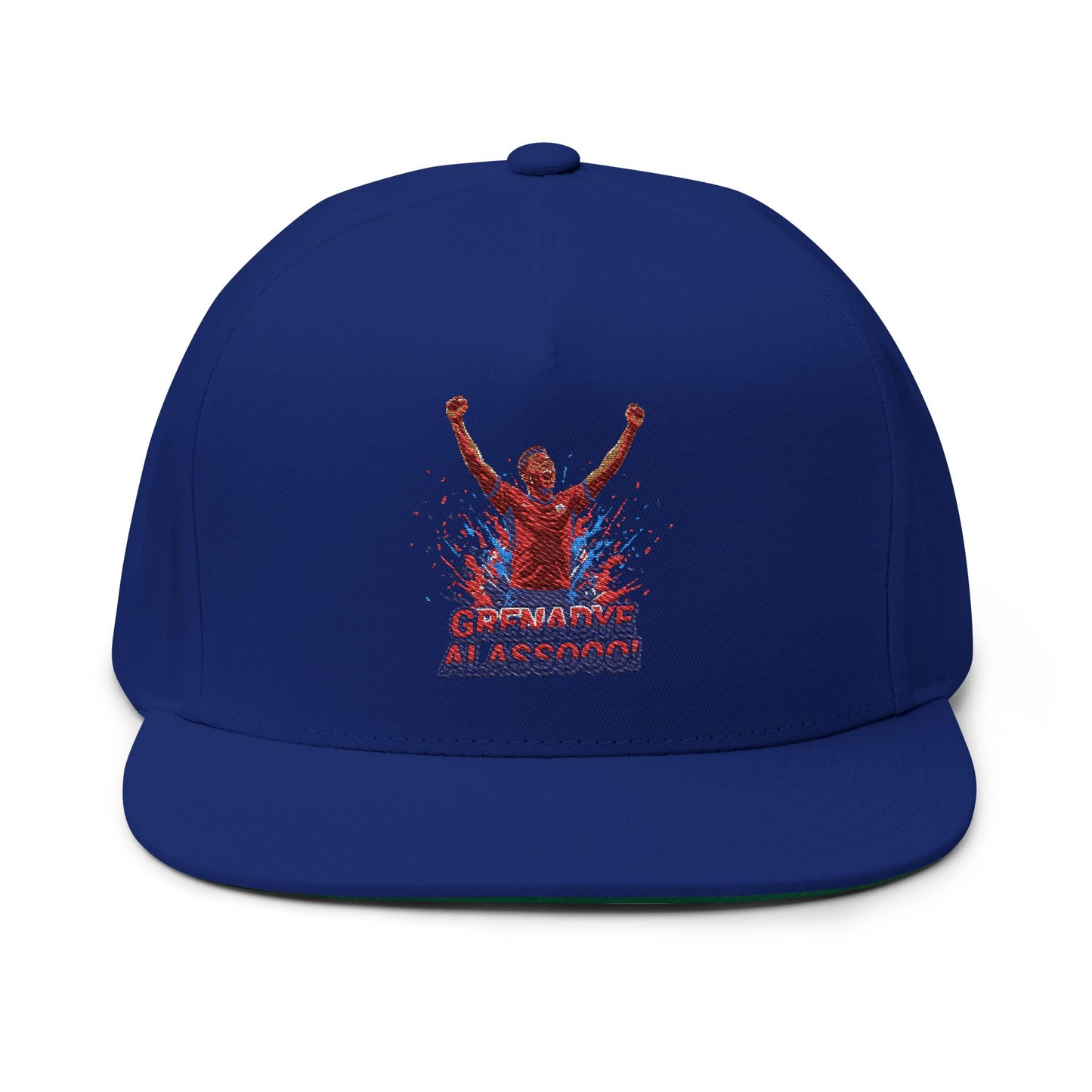 Champion Fan Flat Bill Cap — 'Grenadye Alassooo'