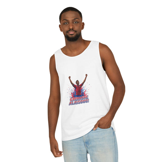 Tank Top — 'Grenade Alassooo!' Graphic Sports Fan Muscle Tee
