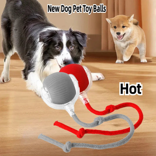 Rechargeable Smart Rolling Ball – Interactive Electric Toy for Cats & Small Dogs (Simulated Tail)